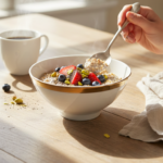 Deva Royal Porcelain Gold Rim Bowl 5 inch' - Image 3