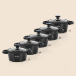 Hinox Black Granite Non-stick Cooking Pot