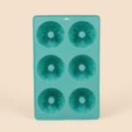 6-Cavity Flower Silicone Mini Bundt Cake Mold