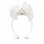Kids Flower Girl Tiara Crown Tulle Headband - Image 3