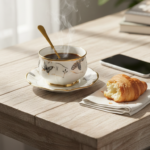 Momaz 18-Piece Butterfly Tea Set with Gold Spoons - Image 5