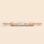Traditional Wooden Rolling Pin with Handles 43*5 cm