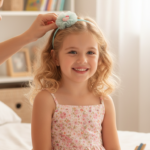 Tulle Flower and Heart Hair Accessory Set - Image 3