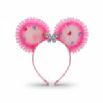 Disney Minnie Mouse Tulle Ears Headband with Jeweled Butterfly