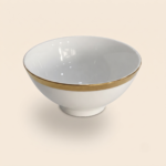 Deva Royal Porcelain Gold Rim Bowl 5 inch'
