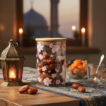 Good Afternoon Floral Glass Jar with Bamboo Lid - Image 2