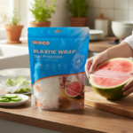 Waco Disposable Elastic Plastic Food Storage Covers (100 PCS) - Image 2