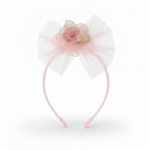 Rose Tulle Hairband for Girls - Image 3