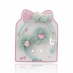 Tulle Flower and Heart Hair Accessory Set - Image 2