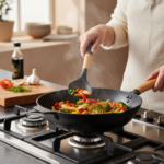 Deva Galon Silicone Slotted Turner with Wooden Handle - Image 2