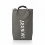 Collapsible Fabric Laundry Hamper with Aluminum Handles