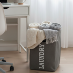 Collapsible Fabric Laundry Hamper with Aluminum Handles - Image 4