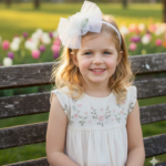 Rose Tulle Hairband for Girls - Image 5