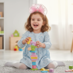 Kids Flower Girl Tiara Crown Tulle Headband - Image 4