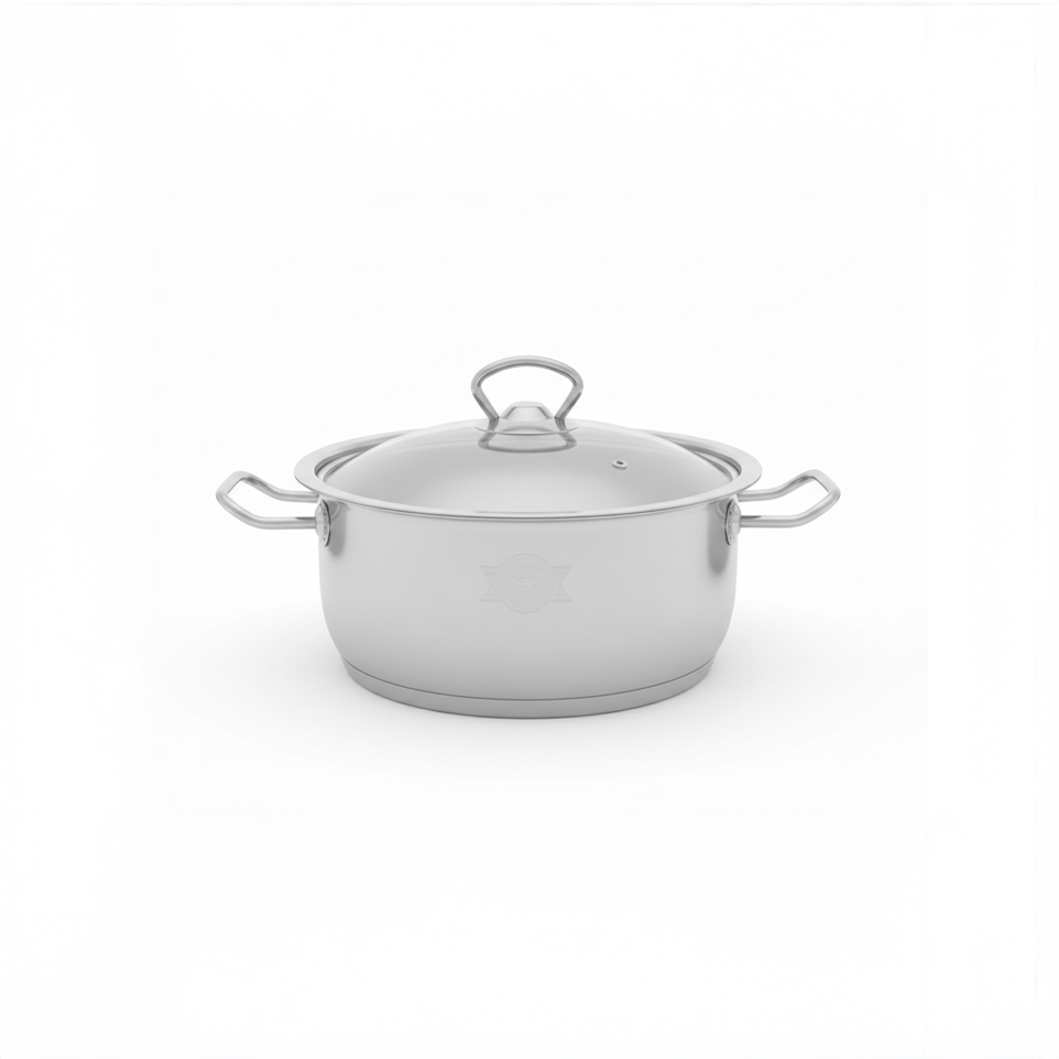 cookware-3 Premium Halogen Compatible Stainless Steel Casserole - Image 1