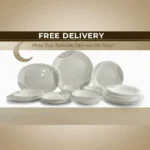 GeBe 26-Piece High Quality White Glass Dinner Set 'offer ramadn' - Image 2