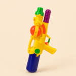 Pressurized Plastic Toy Water Gun Blaster (Yellow & Blue) 38 cm