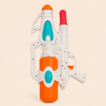 Pressurized Plastic Water Gun Toy (orange& Green) 52 cm