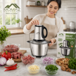 Momaz Electric Meat Grinder & Food Chopper 250W 3L - Image 2