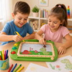 Kids Magnetic Drawing Board 40*34 cm - Image 4