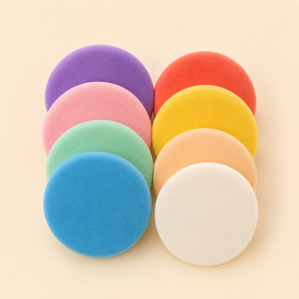 ChatGPT Image Jul 29, 2026, 03_05_35 PM 8-Piece Round Colorful Powder Puff Makeup Sponge Set - Image 1