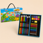 50-Piece Kids Art Set with Folding Case