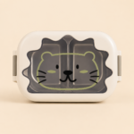 Stainless Steel Lunch Box Cute Cat Face 2 Compartment - Image 2