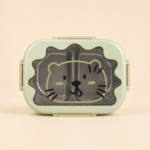 Stainless Steel Lunch Box Cute Cat Face 2 Compartment