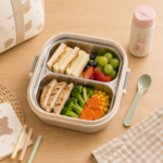 Stainless Steel Lunch Box Cute Cat Face 2 Compartment - Image 4