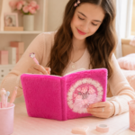 Plush Sequin Cover Kids Notebook Journal - Image 4