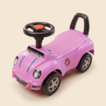 VW Volkswagen Beetle Kids Foot to Floor Push Along Ride-On Car (Pink)