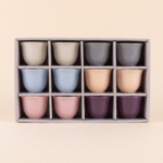Momaz Palette Series Ceramic Arabic Coffee Cup Set (12-Pieces)