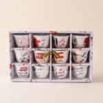 Momaz Lebanese Coffee Cups Set – Original Design (1 Dozen)