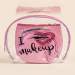 3-in-1 Clear Makeup Bag Set with Iridescent Pouches - Image 3
