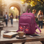 Zippered Nylon Backpack - Image 3