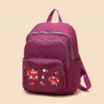 Zippered Nylon Backpack - Image 2