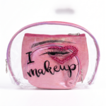 3-in-1 Clear Makeup Bag Set with Iridescent Pouches - Image 5