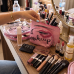3-in-1 Clear Makeup Bag Set with Iridescent Pouches - Image 2