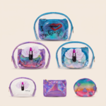 3-in-1 Clear Makeup Bag Set with Iridescent Pouches - Image 6