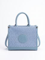 Fashion & Bags Denim Structured Tote Bag - Image 4