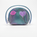 Clear PVC Double Layer Cosmetic Bag with Croc-Embossed Pouch /2 pcs - Image 4