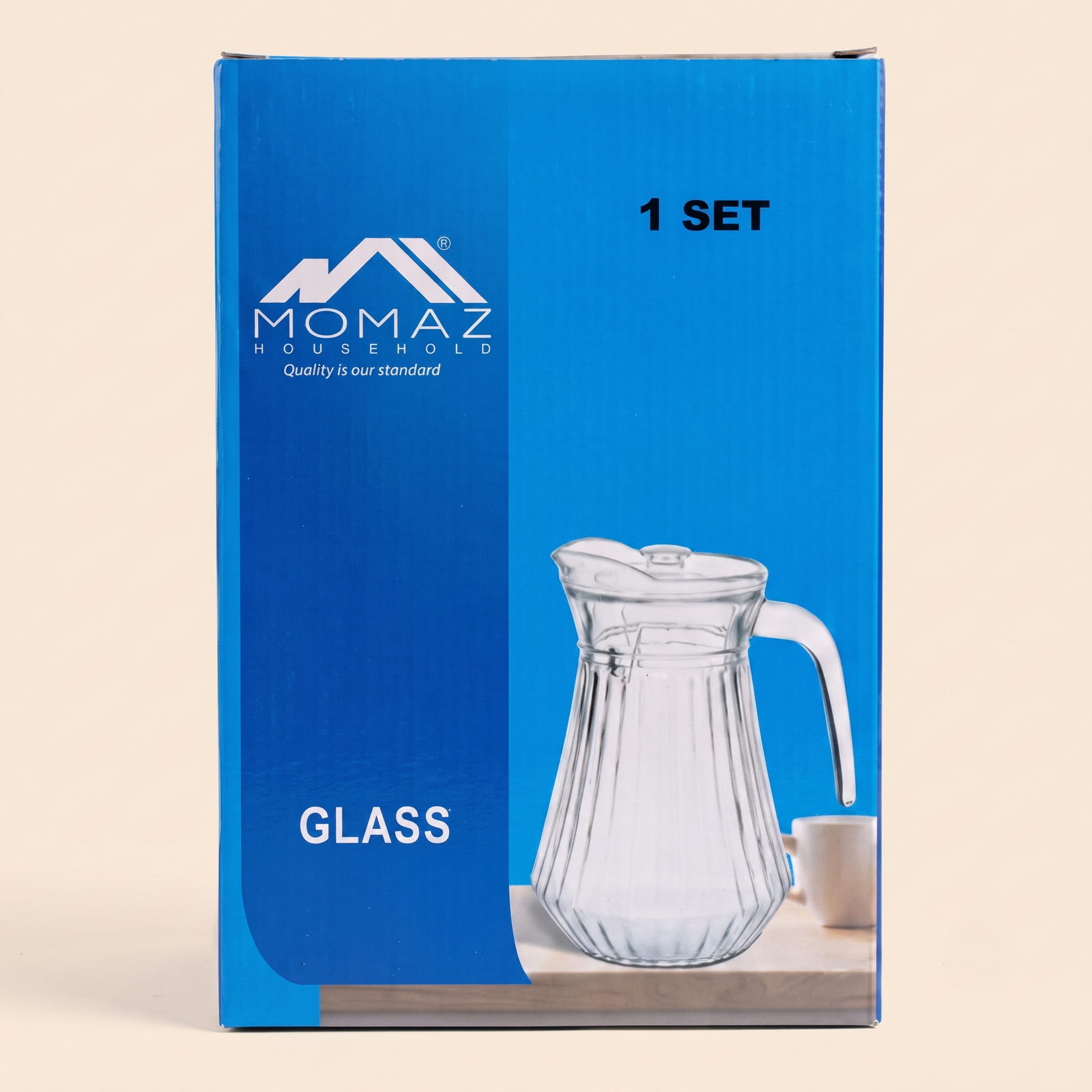 Gemini_Generated_Image_h48rc2h48rc2h48rtttttttttttttttttttt Momaz Household Glass Jug Set 1.30 L - Image 1