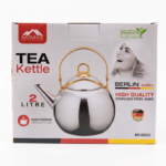 Momaz Stainless Steel Tea Kettle – Gold Handle (Berlin Series)