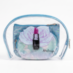 3-in-1 Clear Makeup Bag Set with Iridescent Pouches - Image 8