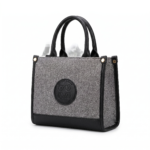Fashion & Bags Denim Structured Tote Bag - Image 3