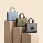 Fashion & Bags Denim Structured Tote Bag