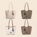 Structured Tote Bag with Charm Detail