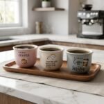 12-Piece Ceramic Arabic Coffee Cup Set (Mixed Typography Designs) - Image 2