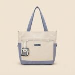 Tote Bag with "DREAM" Patch and Bear Charm