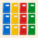 OPP Monotone Math Copybook Set – 12 Pieces